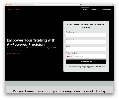 Zeetech trading form WordPress plugin - artosnomics.pro