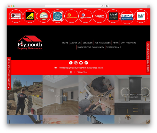 Floating side tab WordPress plugin - plymouthpropertymaintenance.co.uk