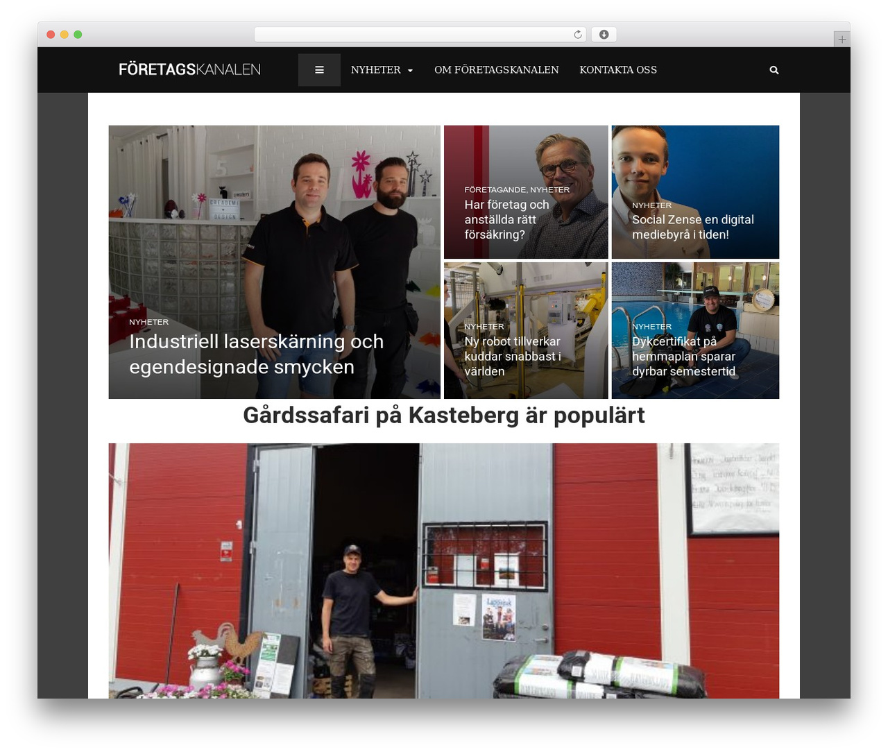 Bitz WordPress theme - foretagskanalen.se