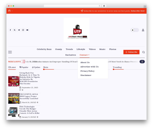 Blogsy premium WordPress theme - urstrulypraiznews.com Blogsy premium WordPress theme - urstrulypraiznews.com