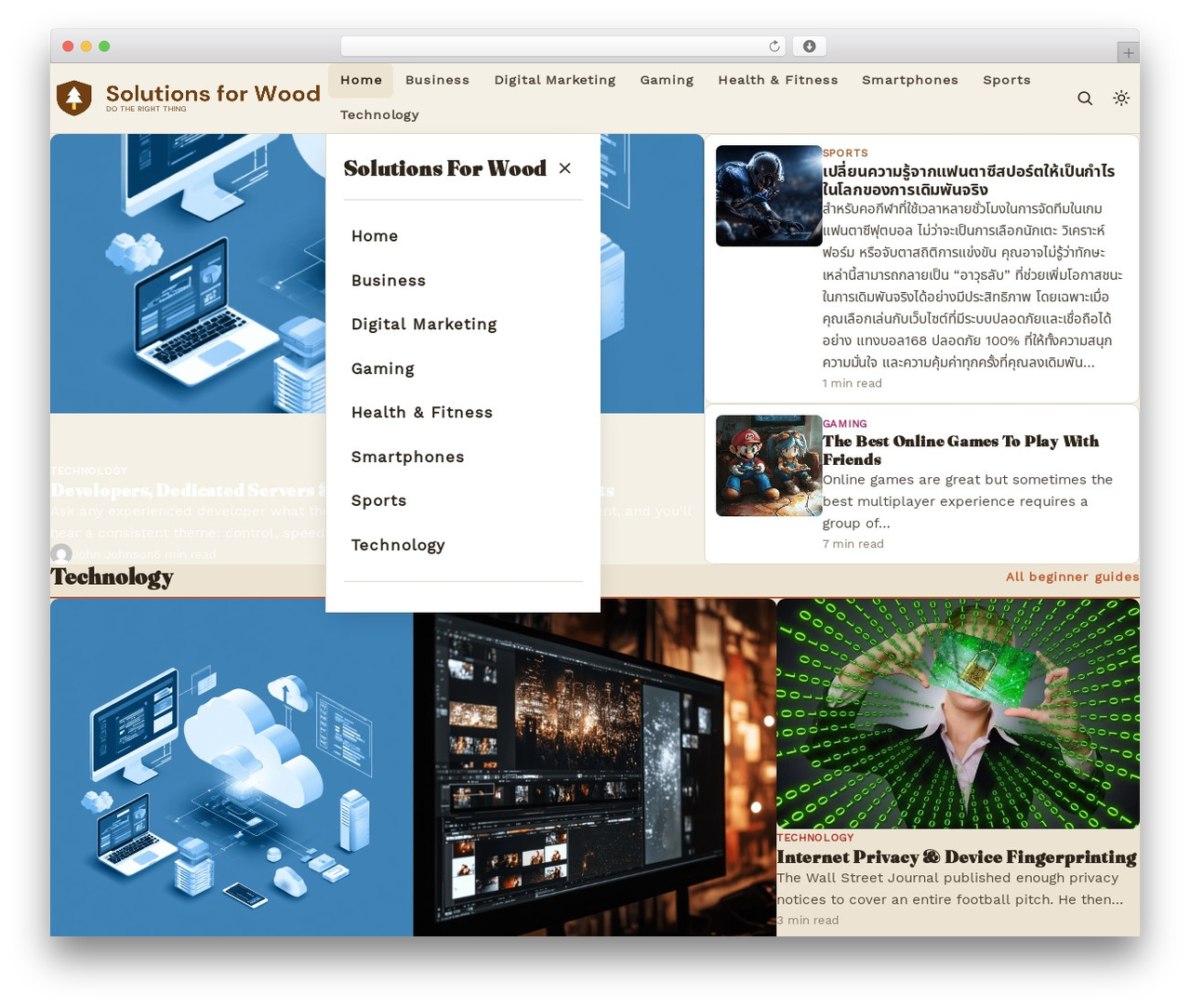 Jointwork WordPress theme design - solutionsforwood.com