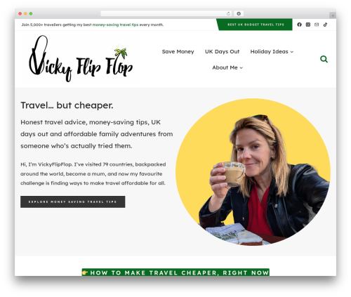 Kadence theme WordPress - vickyflipfloptravels.com