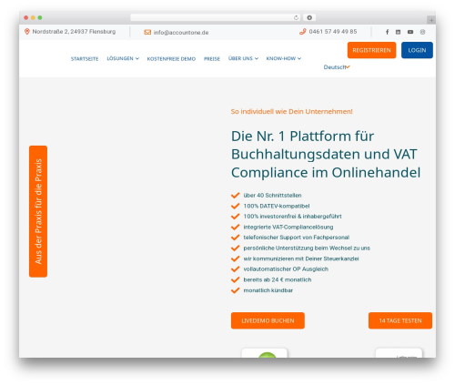 Bravis theme core WordPress plugin - www.accountone.de