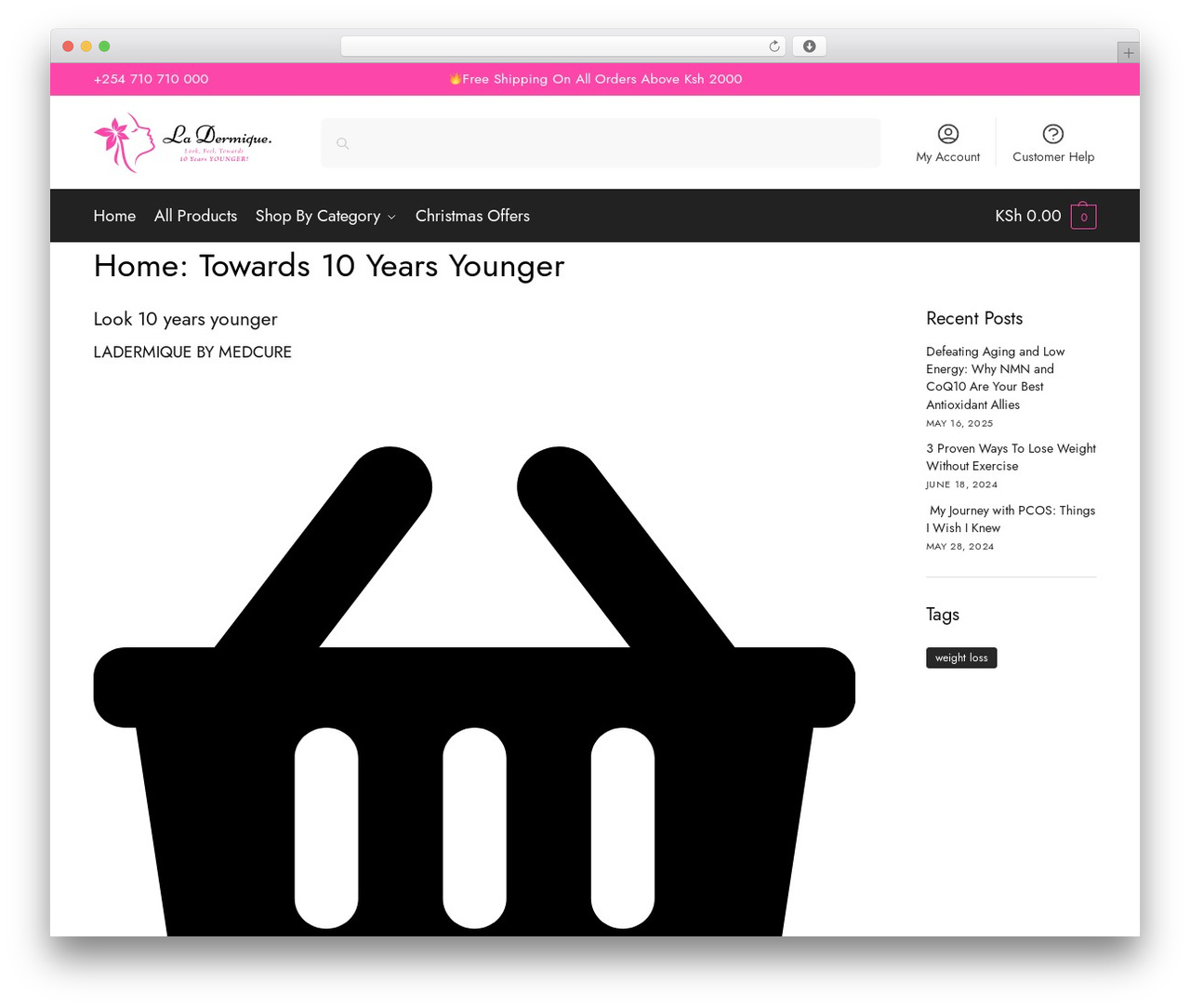 Shoptimizer WordPress store theme - ladermiqueskincare.com