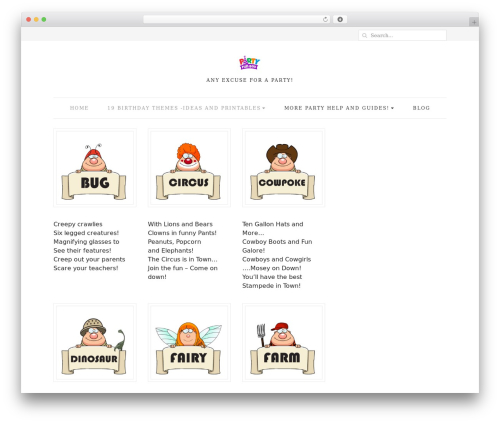 Simple elegant portfolio WordPress plugin - partyfunbox.com