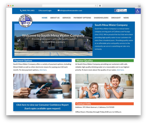 Theme WordPress Divi - southmesawater.com