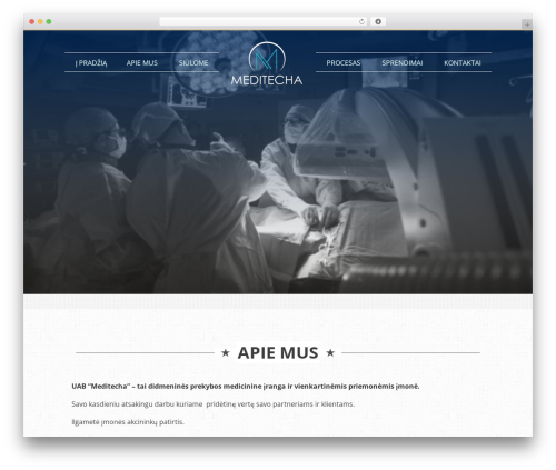 ViewPoint WordPress theme - meditecha.lt