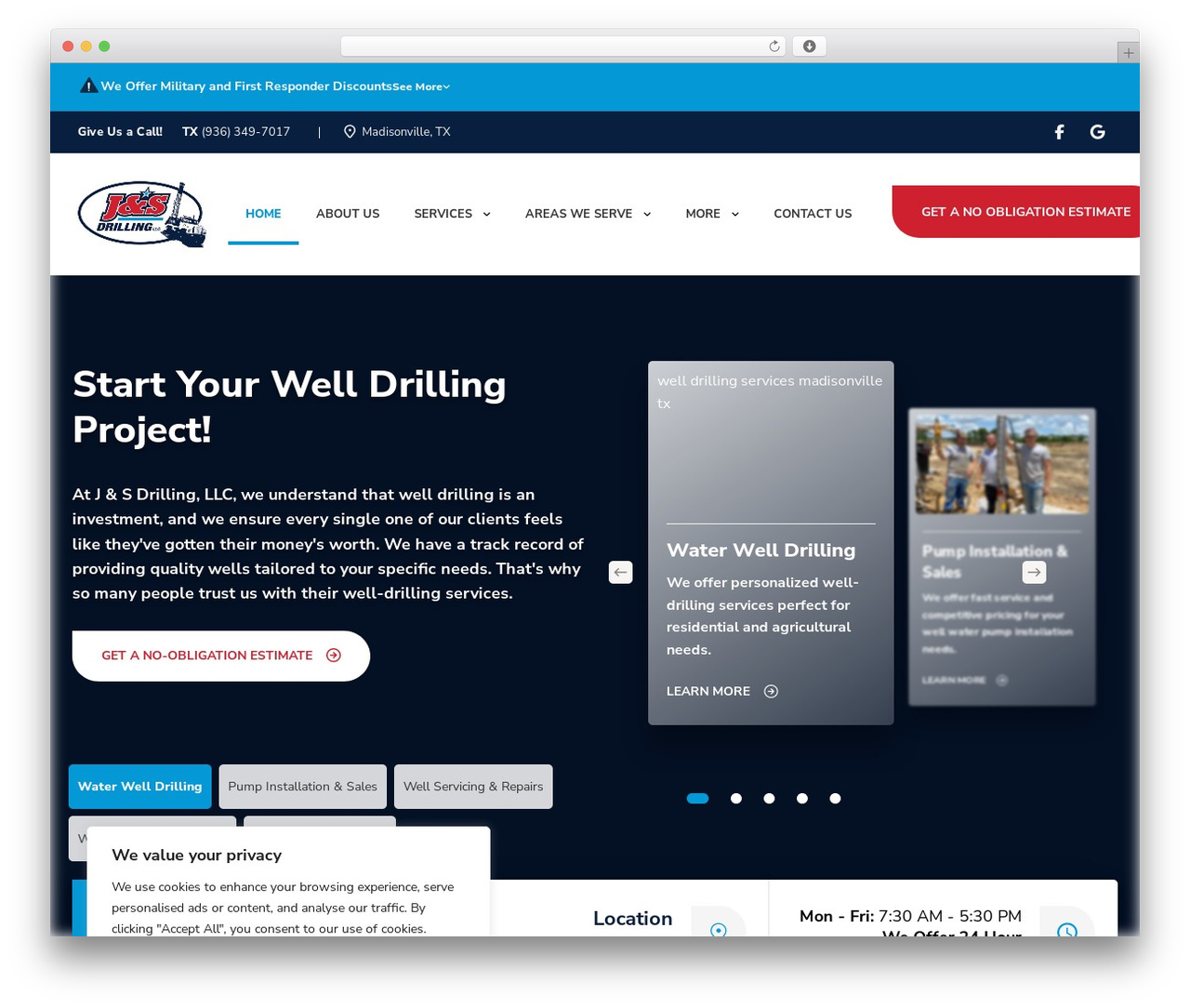 WordPress theme Dome - jandsdrilling.com