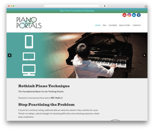 Create top WordPress theme - pianoportals.com