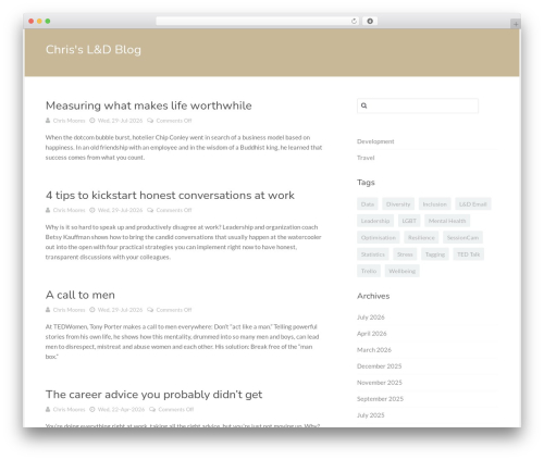 Flatbase WordPress blog theme - digital-analytics.rocks