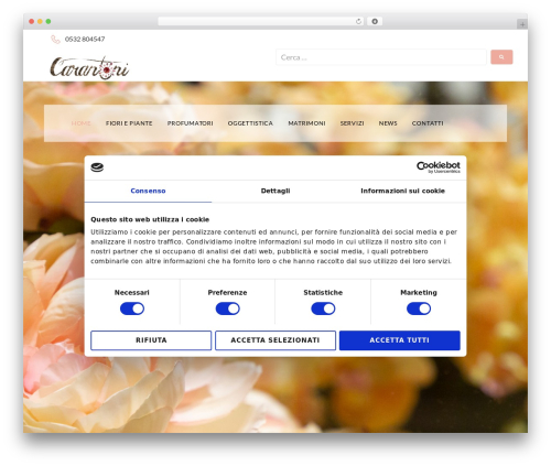 Kava WordPress theme - fioreriacarantoni.it