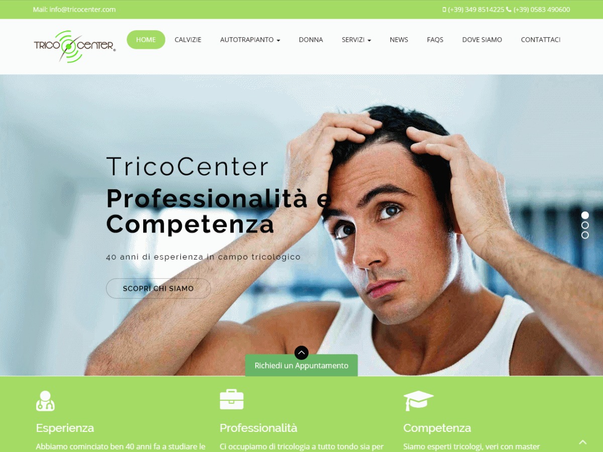 Tricocenter WordPress theme by Piramedia