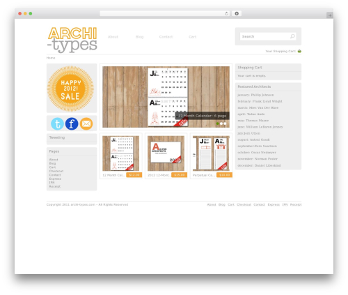 Cart66 WordPress plugin - archi-types.com