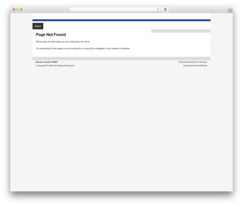 WordPress theme Builder - buckscountyfsbo.com