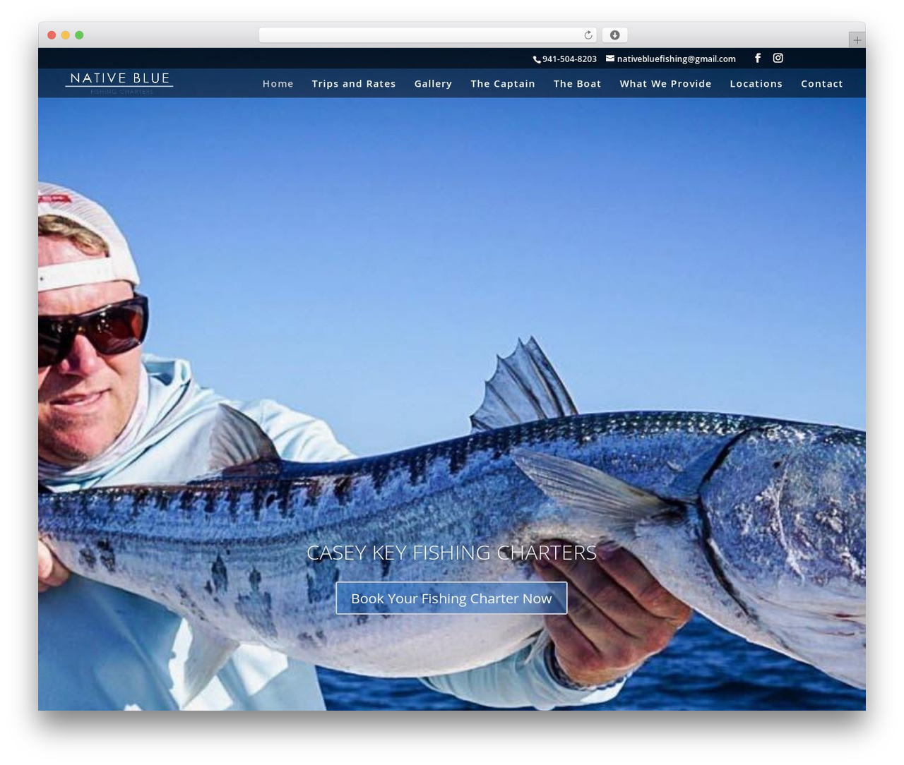 WordPress theme Divi - nativebluefishing.com
