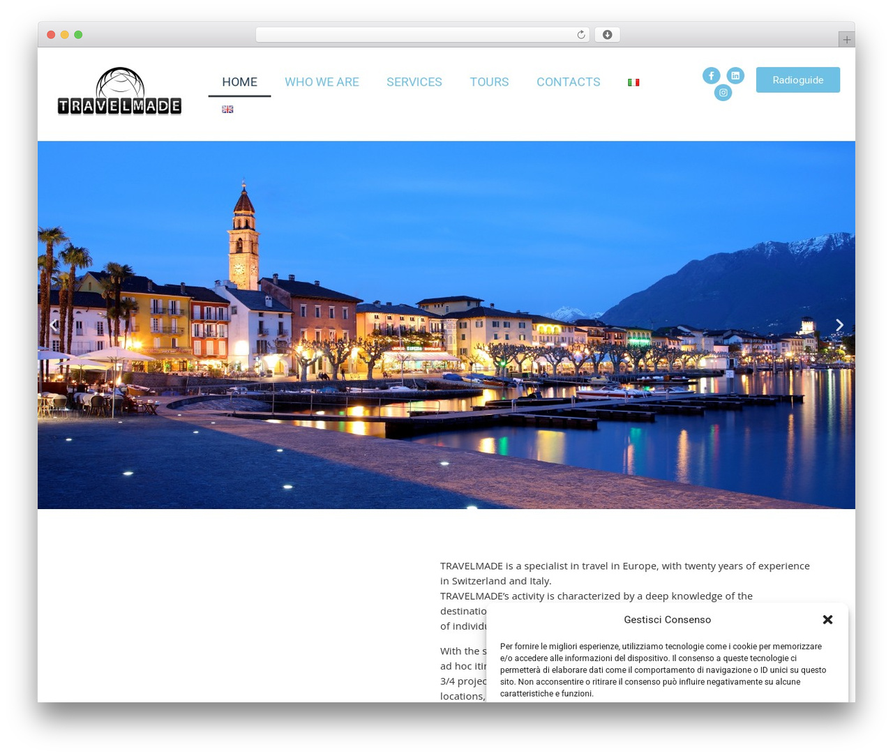 WordPress website theme Hello Elementor - travelmade.ch