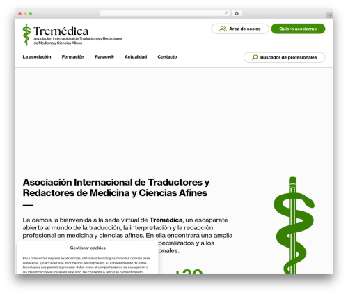 WP theme Storefront - tremedica.org