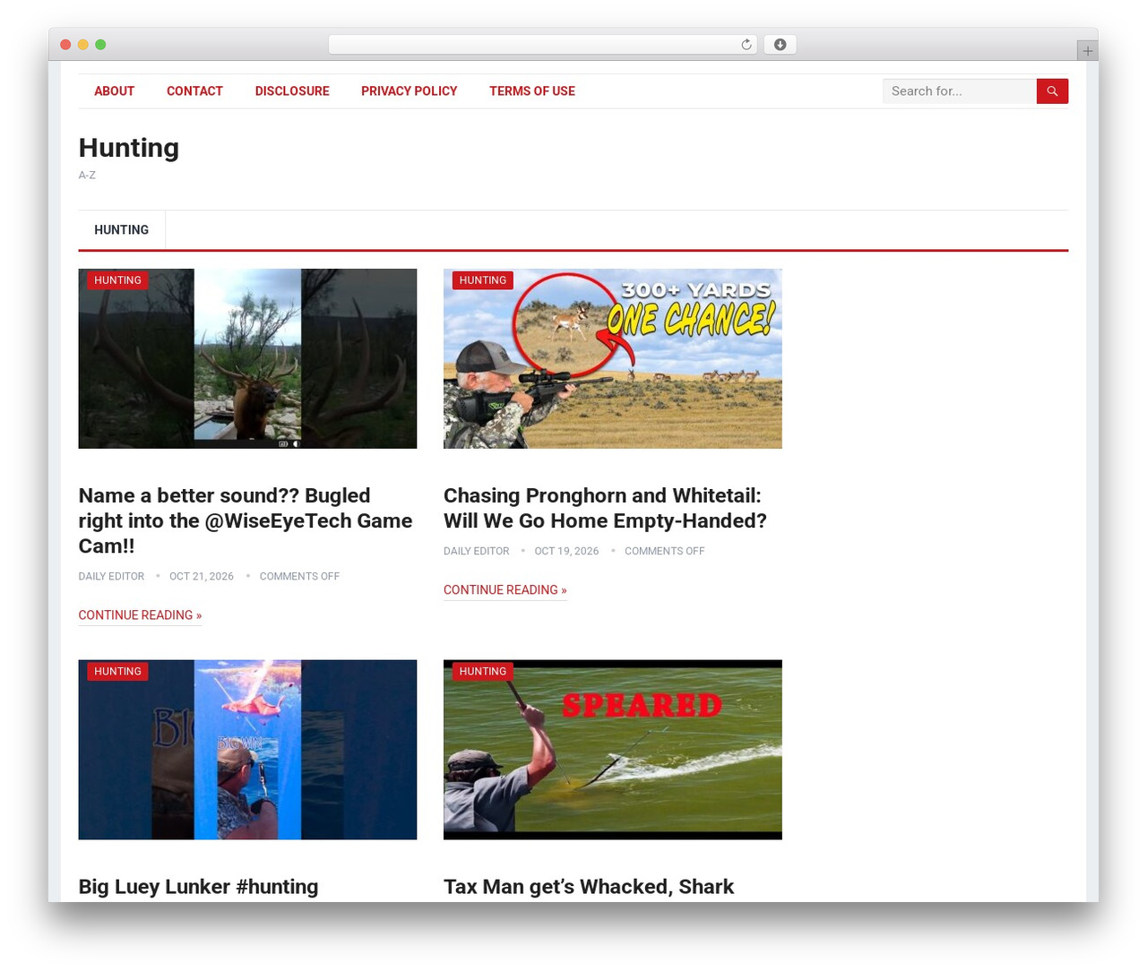 YT Evolution Theme WordPress theme - huntingaz.com