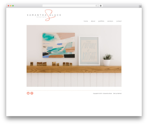 Beta WordPress theme - samanthagluckinteriors.com