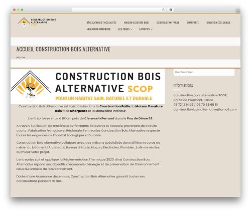 CBA WordPress theme - construction-bois-alternative.com