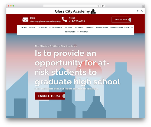 Divi theme WordPress - glasscityacademy.org