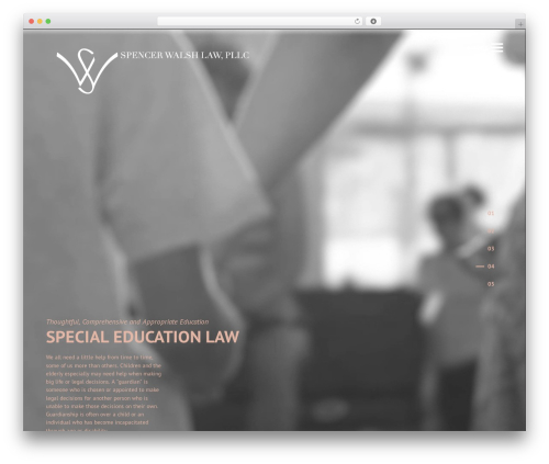 Hook theme WordPress - spencerwalshlaw.com