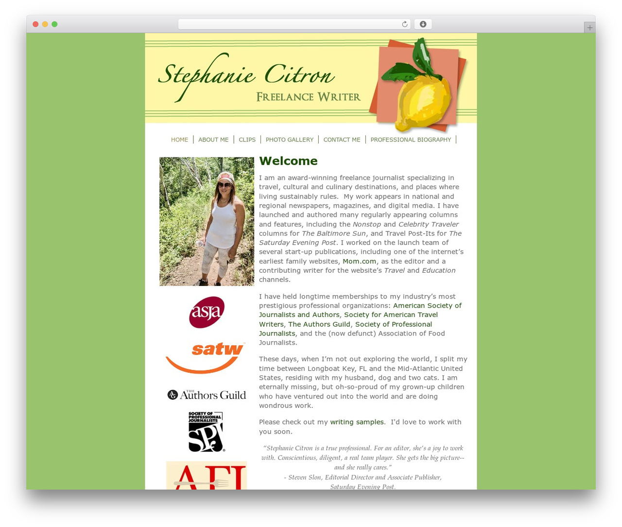 Theme WordPress Stephanie Citron Theme - stephaniecitron.com