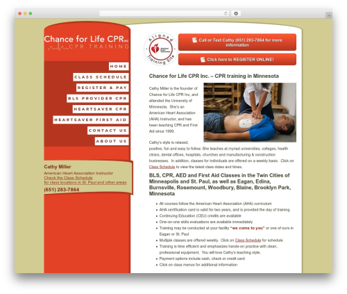 Theme WordPress CPR - chanceforlifecpr.com