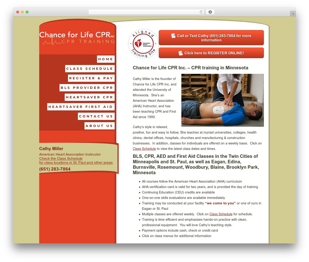 Theme WordPress CPR - chanceforlifecpr.com