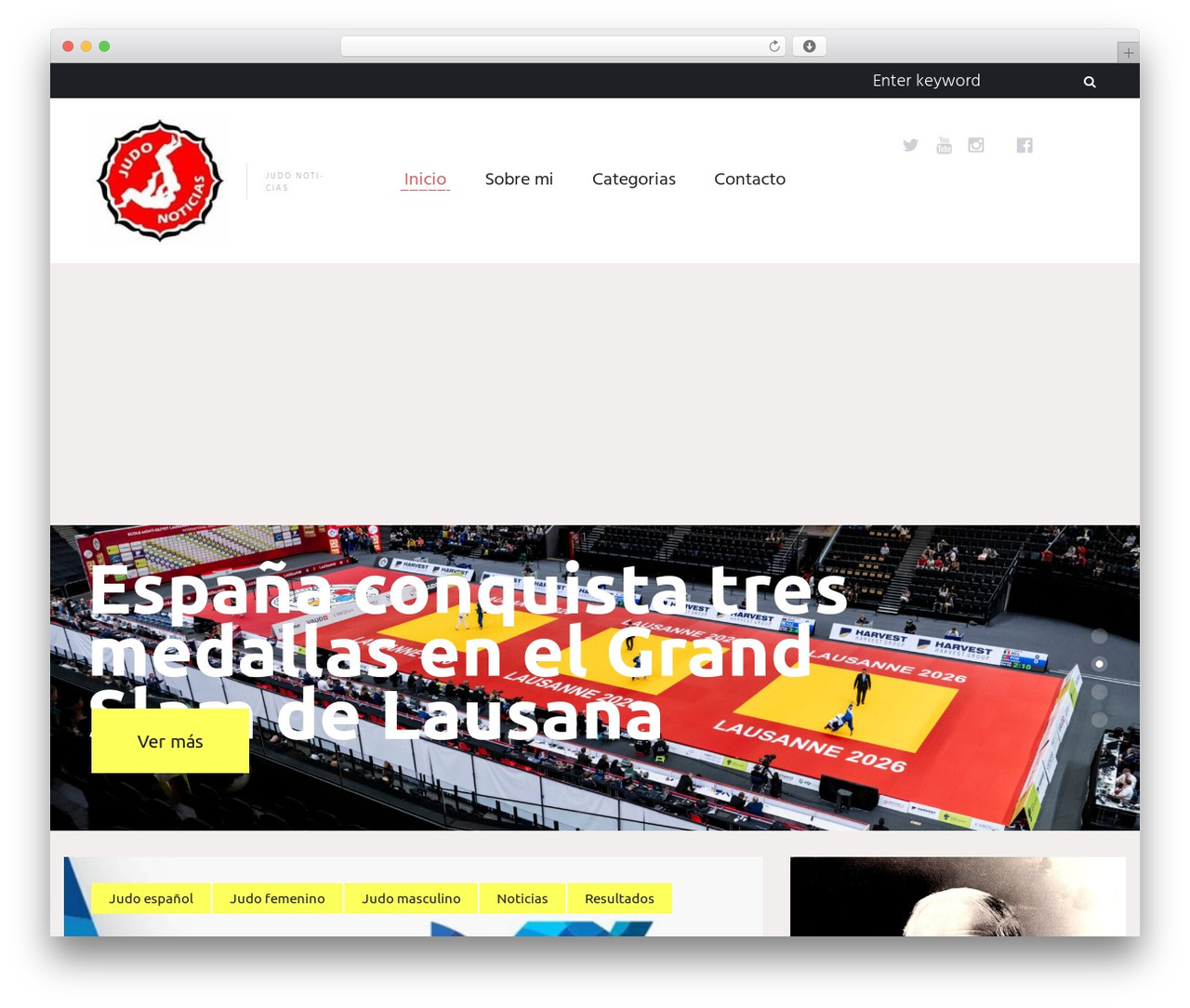 triptastic WordPress theme - judonoticias.com