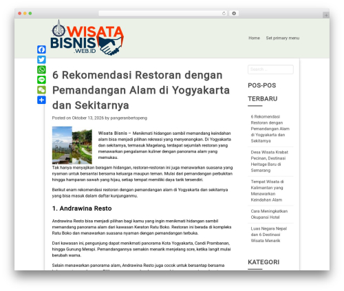 WordPress theme Beam - wisatabisnis.web.id