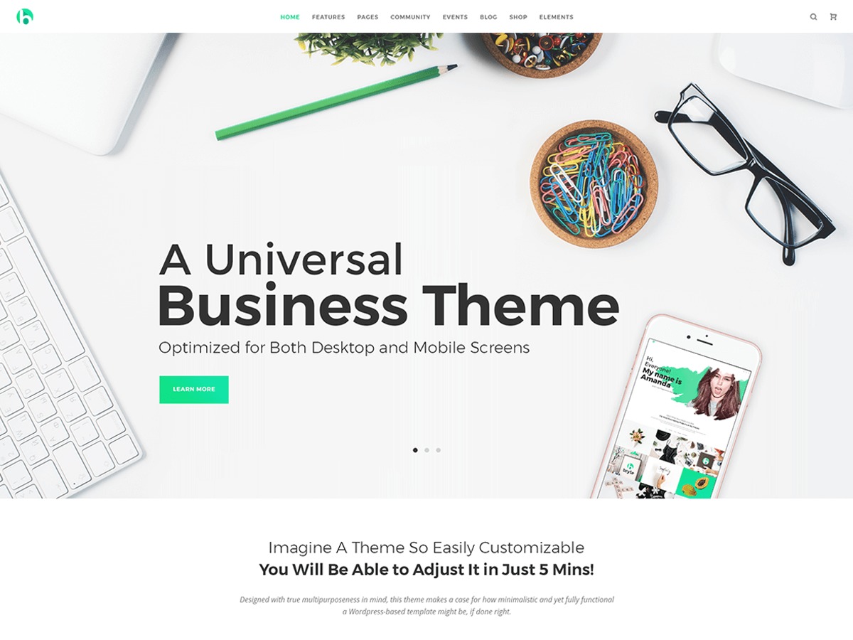 WordPress theme Bryte