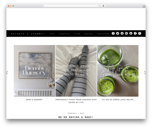 WordPress theme Monstera - balanceandchaos.com
