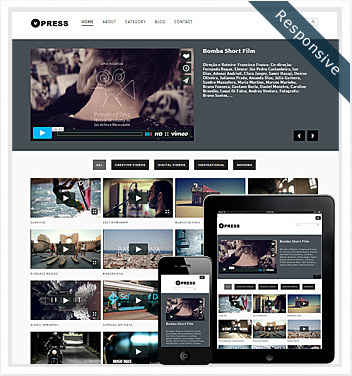 WordPress theme VPress Responsive WordPress Theme by DessignThemes