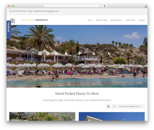 WP theme Realty - holidayvillaspaphos.com