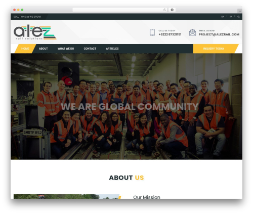 Alezrail WordPress theme - alezrail.com