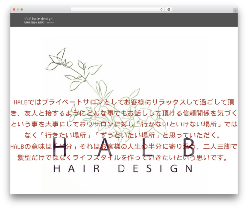 AMORE WordPress theme - halbhair.com