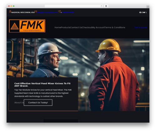 Constructo Build premium WordPress theme - mixerknives.com