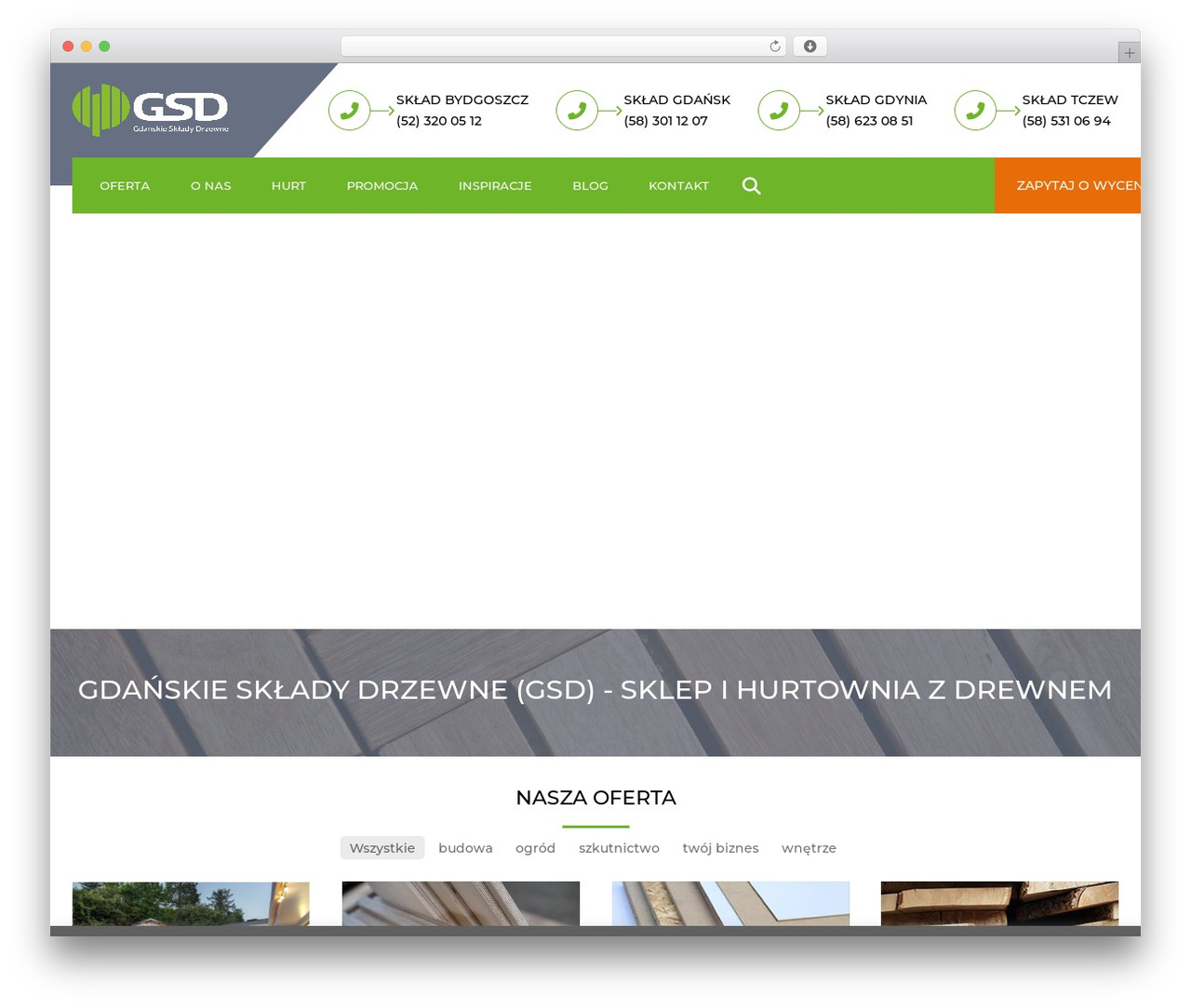 Constructo WordPress website theme - skladydrzewne.pl
