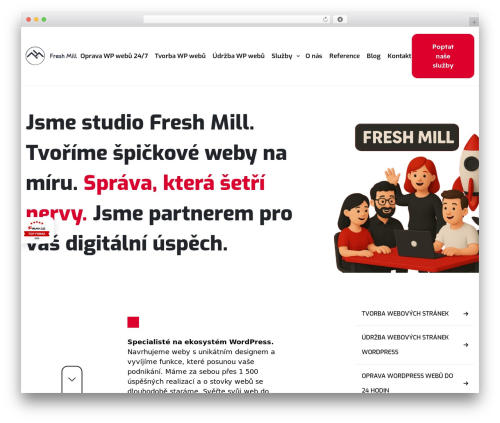 freshmill WordPress theme - freshmill.cz