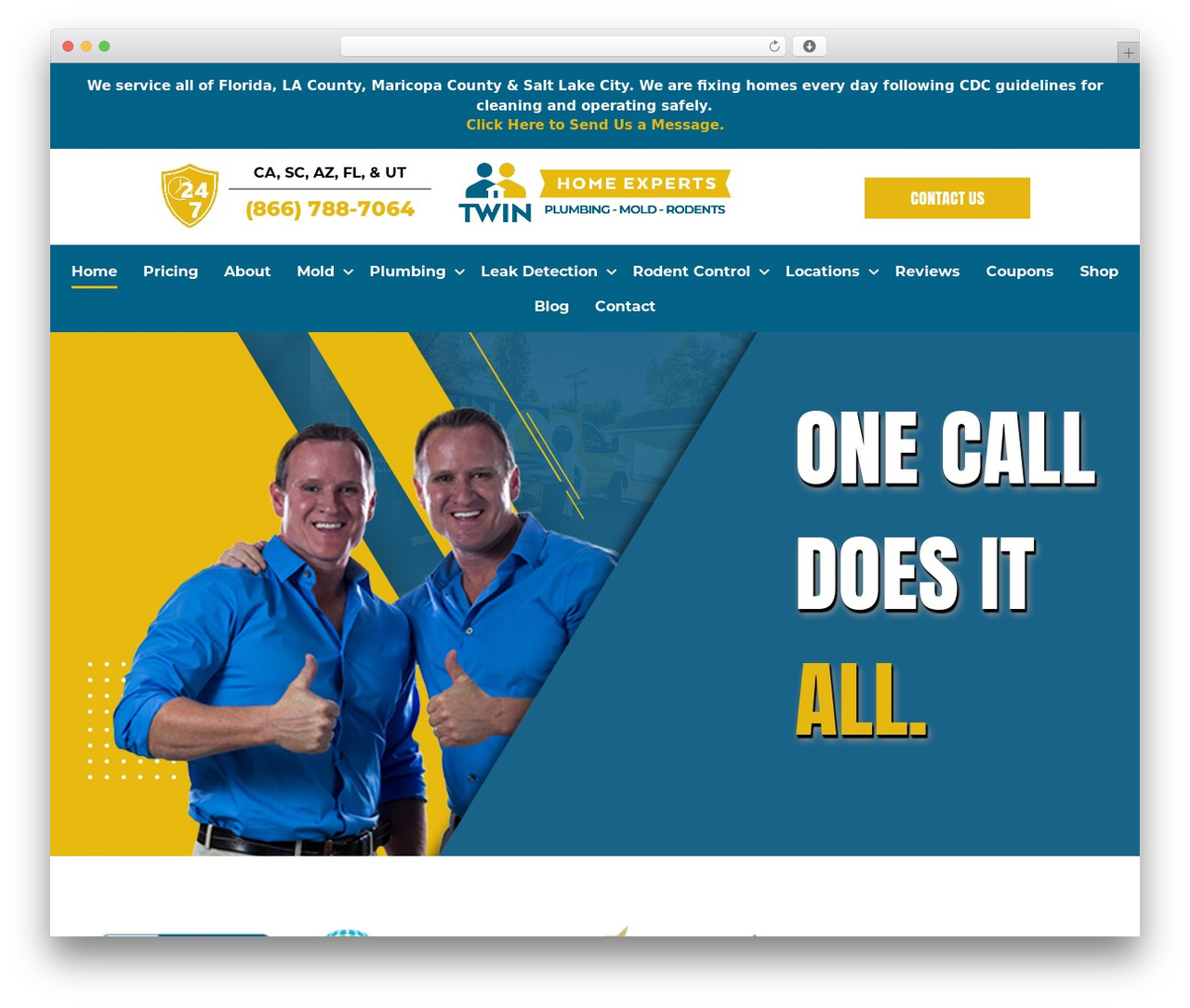 Knote WordPress theme - twinplumbing.com
