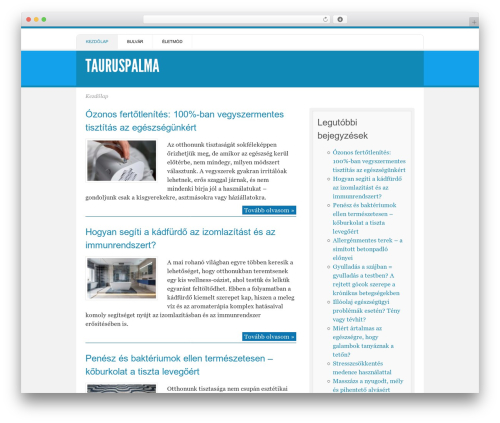 Live Wire WordPress theme - tauruspalma.hu