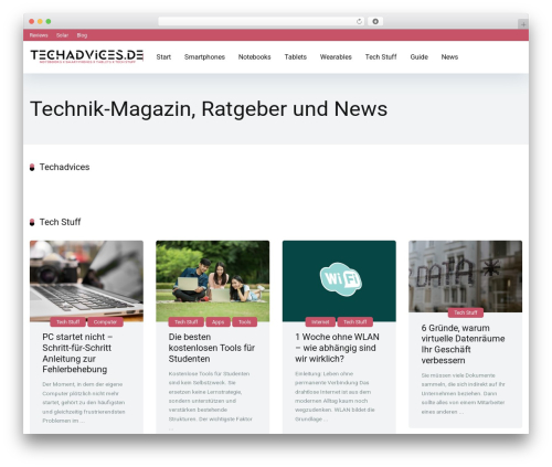 Mercury WordPress theme - techadvices.de