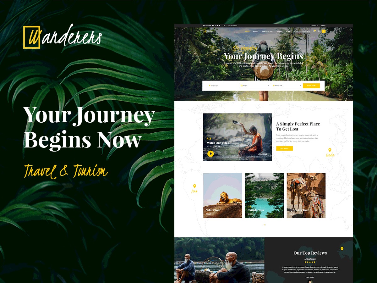 Wanderers WordPress travel theme