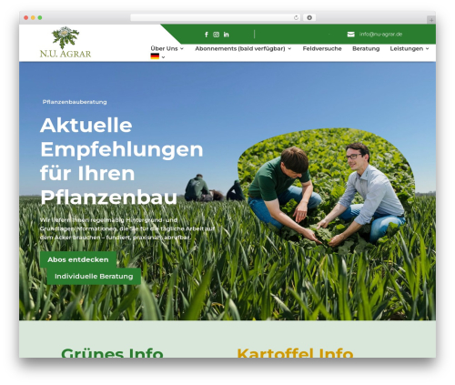WordPress theme Divi - nu-agrar.de