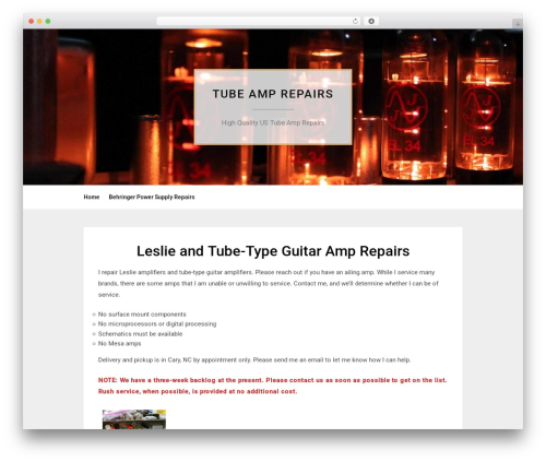 WordPress theme ElegantWriting - tubeamprepairs.com