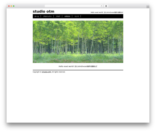 WP theme Sample Theme - studio-otm.com
