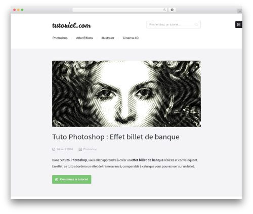 Acute WordPress theme - tutoriel.com