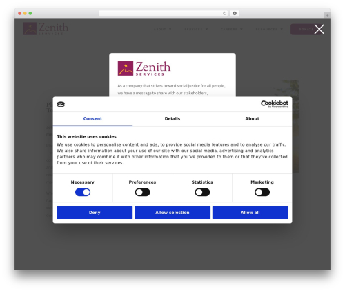 Clarify WordPress theme - zenithservices.com
