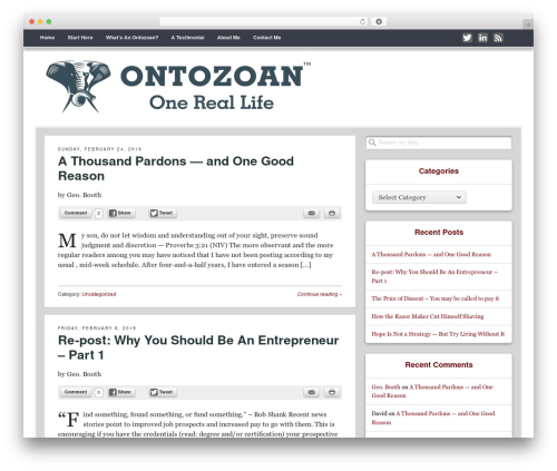 Get Noticed! WordPress theme - therealgeobooth.com